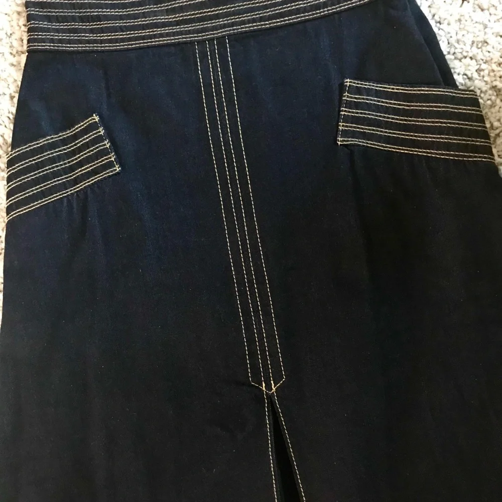 Denim midi skirt - Picture 3 of 8